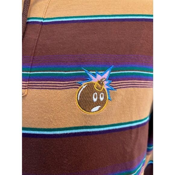 NWT The Hundreds Stripe Hoodie Brand of BrothersPullover Hoodie "Bomb"M Oversize - Picture 6 of 8